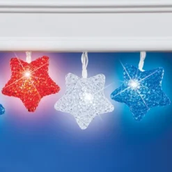 Collections Etc Patriotic Stars LED Battery Operated Outdoor String Lights -Adesso Shop GUEST 6f3a8ea1 9aa0 498d b5b7 0616763b6b0a
