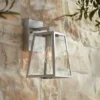 John Timberland Arrington Modern Outdoor Wall Light Fixture Silver Steel 10 3/4" Clear Glass For Post Exterior Barn Deck House Porch Yard Posts Patio -Adesso Shop GUEST 6f5b6abf 3082 4779 89dc acb38e58e91e