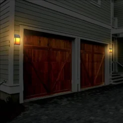 Solar LED Outdoor Wall Lantern With Flame - Techko Maid -Adesso Shop GUEST 6f79fdc5 680d 4f8d afdf 6bb367f5bf34