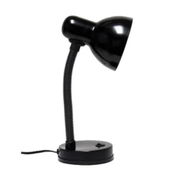 14.25" Traditional Fundamental Metal Desk Task Lamp And Bowl Shaped Shade With Flexi Gooseneck Black - Creekwood Home 17 14.25" Traditional Fundamental Metal Desk Task Lamp And Bowl Shaped Shade With Flexi Gooseneck Black - Creekwood Home -Adesso Shop GUEST 70948efd 0463 41c1 b9f2 d3963ca0959c