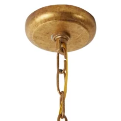 Modern Metal Chandelier With Link Style Chain Gold - Olivia & May -Adesso Shop GUEST 709835dc e2e2 49a8 ab5e 05490677fee2