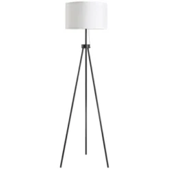 HOMCOM 59.75" Tripod Floor Lamp With Pull Chain Standing, Fabric Lampshade E26 Lamp Holder Steel For Living Room, Bedroom, Office 11 HOMCOM 59.75" Tripod Floor Lamp With Pull Chain Standing, Fabric Lampshade E26 Lamp Holder Steel For Living Room, Bedroom, Office -Adesso Shop GUEST 709d6d54 a834 4cc3 b24d 3c2a370511db
