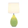 14.17" Traditional Ceramic Texture Thumbprint Tear Drop Table Desk Lamp With Tapered White Shade Green - Creekwood Home 2 14.17" Traditional Ceramic Texture Thumbprint Tear Drop Table Desk Lamp With Tapered White Shade Green - Creekwood Home -Adesso Shop GUEST 7154473e 4230 4365 be85 0c92ddc82b62