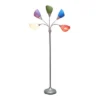 67" Contemporary Multi 5-Head Gooseneck Adjustable Floor Lamp With Shades - Simple Designs -Adesso Shop GUEST 717fa064 338d 4dbb 85bf 9ea2d5988520