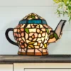 Teapot Lamp-Tiffany Style Stained Glass Light (Includes LED Light Bulb) -Adesso Shop GUEST 726e0034 3d55 4e41 9ec3 abf6381d3a18