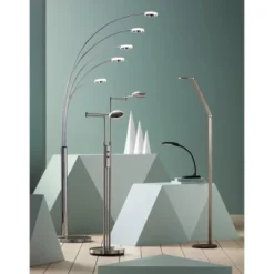 Possini Euro Design Magnum Modern Task Floor Lamp 61" Tall French Bronze Brown Metal LED Adjustable For Living Room Reading Bedroom Office House Home -Adesso Shop GUEST 72d397ae 1a9c 4173 95b1 b0ea60bbae47