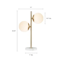 Holloway Table Lamp White/Gold -Adesso Shop GUEST 749b0017 2ecd 42a0 b742 c72667d0fc02