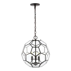 13.5" 3-Light Bee Modern Farmhouse Iron/Glass LED Pendant Oil Rubbed Bronze/Clear - JONATHAN Y 15 13.5" 3-Light Bee Modern Farmhouse Iron/Glass LED Pendant Oil Rubbed Bronze/Clear - JONATHAN Y -Adesso Shop GUEST 7528300a fa32 4f44 b3b2 a56d27caec0c