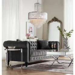 Vienna Full Spectrum Pioggia Chrome Pendant Chandelier 23 1/2" Wide Modern Crystal 5-Light Fixture For Dining Room House Foyer Kitchen Island Entryway -Adesso Shop GUEST 76099ed5 359f 431d adbe df1614ce3034