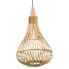 1-Light Armsfield Bell Pendant With Wood Shade Brown - EGLO -Adesso Shop GUEST 78430e4e 16e4 4d85 a8c7 2516b44e25b4