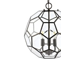 13.5" 3-Light Bee Modern Farmhouse Iron/Glass LED Pendant Oil Rubbed Bronze/Clear - JONATHAN Y 12 13.5" 3-Light Bee Modern Farmhouse Iron/Glass LED Pendant Oil Rubbed Bronze/Clear - JONATHAN Y -Adesso Shop GUEST 785bdbb3 8851 40be 9b41 3e49b28f2ded