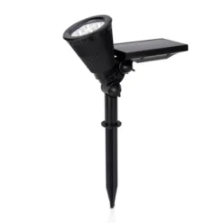 2pk Solar Outdoor Spotlights Black - Techko Maid -Adesso Shop GUEST 796c0680 b6d6 4ec6 be17 f49b75e435b3