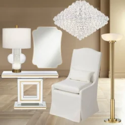 Possini Euro Design Modern Torchiere Floor Lamp 70" Tall Warm Antique Gold Metal Glass Shade For Living Room Reading Bedroom Office Uplight -Adesso Shop GUEST 7a80523f 317b 47de 910c a630f2c1a748