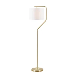 Aster Angular Floor Lamp (Includes LED Light Bulb) Black/Gold - Hampton Hill -Adesso Shop GUEST 7b43eeac 6c3c 47ec a5de c2337e9fcc0c