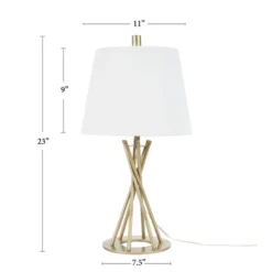 23" Gold Metal Twist Table Lamp - Nourison -Adesso Shop GUEST 7b5c95a3 509f 4326 ada8 5179c98a453d