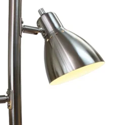 64" Traditional 3 Light Metal Floor Lamp With Adjustable Spotlight Shades Brushed Nickel - Creekwood Home -Adesso Shop GUEST 7c19a81b be51 412f 96e4 d7688b8e947e