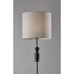 Elton Rubber Wood Floor Lamp Black - Adesso -Adesso Shop GUEST 7d01eff2 e2d1 4d7c b126 fdc8e071c729