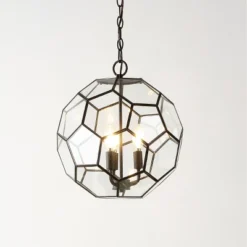 13.5" 3-Light Bee Modern Farmhouse Iron/Glass LED Pendant Oil Rubbed Bronze/Clear - JONATHAN Y 11 13.5" 3-Light Bee Modern Farmhouse Iron/Glass LED Pendant Oil Rubbed Bronze/Clear - JONATHAN Y -Adesso Shop GUEST 7e555ff2 c78f 44b5 a1e1 e242e2086903