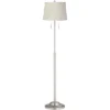 360 Lighting Abba Modern Floor Lamp Standing 66" Tall Brushed Nickel Silver Beige Fabric Tapered Drum Shade For Living Room Bedroom Office House Home -Adesso Shop GUEST 7f0b5bde d825 4398 be7e 53a17876fc66