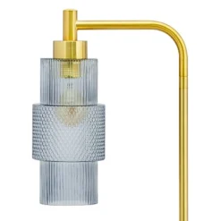 63" Kyra Pillar Shade Floor Lamp Blue/Gold - River Of Goods 16 63" Kyra Pillar Shade Floor Lamp Blue/Gold - River Of Goods -Adesso Shop GUEST 7f8e4781 fc92 49aa 860d 1a6d0d7cff10