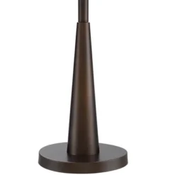 Franklin Iron Works Durango Rustic Farmhouse Floor Lamp 62" Tall Oiled Bronze Metal 3 Light LED Brown Sheer Drum Shade For Living Room Bedroom Office -Adesso Shop GUEST 813047ec 6c67 41b2 98ab b833eb4ebaca