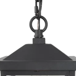 13" Metal/Glass Square Cage Modern Outdoor Pendant Light Black - LNC -Adesso Shop GUEST 8131011e ca81 4ffb b4ca 89d017db10e7