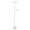 Torchiere Floor Lamp With Reading Light And Marble Glass Shades White - Lalia Home -Adesso Shop GUEST 825e41b9 d2c9 47d8 8619 f7e152554f06