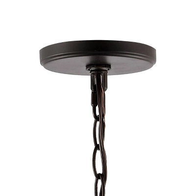 13.5" 3-Light Bee Modern Farmhouse Iron/Glass LED Pendant Oil Rubbed Bronze/Clear - JONATHAN Y 7 13.5" 3-Light Bee Modern Farmhouse Iron/Glass LED Pendant Oil Rubbed Bronze/Clear - JONATHAN Y - Image 5