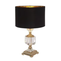 Crystal Table Lamp With Drum Shade Gold - Olivia & May -Adesso Shop GUEST 854d3fb0 040f 4187 9ff2 e2787715fd07