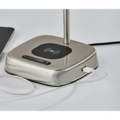 Radley Charge Table Lamp With Smart Switch Silver (Includes LED Light Bulb) - Adesso -Adesso Shop GUEST 85ce964b 7473 4c7b bdca 88a5e4f526e5