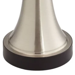 360 Lighting Seymore Modern Touch Table Lamps 26" High Set Of 2 Silver With USB Charging Port LED Ivory Pleat Shade For Bedroom Living Room House Desk -Adesso Shop GUEST 85f1e0a1 093f 4a96 a5d8 697925148cfc