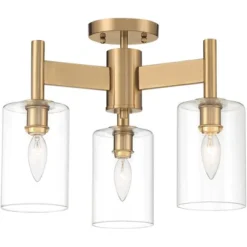 Possini Euro Design Lantico Modern Ceiling Light Semi Flush Mount Fixture 17" Wide Gold 3-Light Clear Glass For Bedroom Kitchen Living Room Hallway 13 Possini Euro Design Lantico Modern Ceiling Light Semi Flush Mount Fixture 17" Wide Gold 3-Light Clear Glass For Bedroom Kitchen Living Room Hallway -Adesso Shop GUEST 864fffdc a387 4b41 9809 adca2d2ef6e4