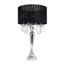 Romantic Sheer Shade Table Lamp With Hanging Crystals - Elegant Designs -Adesso Shop GUEST 86c26bd0 1bfe 4630 90d9 a7ae29a164a2