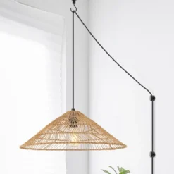 20.25" 1-Light Nova Farmhouse Coastal Rattan LED Pendant Brown - JONATHAN Y 21 20.25" 1-Light Nova Farmhouse Coastal Rattan LED Pendant Brown - JONATHAN Y -Adesso Shop GUEST 8793ca34 0825 4951 85ea 4b5f5c9b5b33