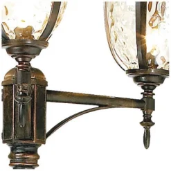 John Timberland Bellagio Vintage Outdoor Post Light Veranda Bronze 3-Light Street Lantern 96" Clear Hammered Glass For Exterior Barn Deck House Porch -Adesso Shop GUEST 8a0e5387 c8a2 49e9 bb7e 667529cd608e