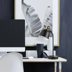 18" Dakota Table Lamp Matte Black - Globe Electric