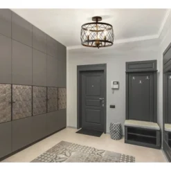 15" Eleanor Metal LED Semi Flush Mount Ceiling Light Black (Includes Energy Efficient Light Bulb) - JONATHAN Y 9 15" Eleanor Metal LED Semi Flush Mount Ceiling Light Black (Includes Energy Efficient Light Bulb) - JONATHAN Y -Adesso Shop GUEST 8b608e10 e7dc 45d0 b225 9acae3447044