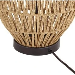 360 Lighting San Marcos Modern Coastal Table Lamp 27" Tall Natural Wicker Oatmeal Drum Shade For Bedroom Living Room Bedside Nightstand Office Kids -Adesso Shop GUEST 8e08081e 3bd8 4c18 a946 6d03f8d877f8