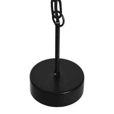 Metal Chandelier With Draped Wood Beads Light Beige - Storied Home 4 Metal Chandelier With Draped Wood Beads Light Beige - Storied Home - Image 2