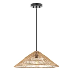 20.25" 1-Light Nova Farmhouse Coastal Rattan LED Pendant Brown - JONATHAN Y 31 20.25" 1-Light Nova Farmhouse Coastal Rattan LED Pendant Brown - JONATHAN Y -Adesso Shop GUEST 8ff9c6f0 3bea 49eb 95c5 7b8578c88b06