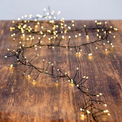 Kurt Adler 7.8-Foot 240-Light Twinkle Warm White LED Fairy Light Cluster Garland 4 Kurt Adler 7.8-Foot 240-Light Twinkle Warm White LED Fairy Light Cluster Garland - Image 2