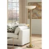 Possini Euro Design Modern Torchiere Floor Lamp 70" Tall Warm Antique Gold Metal Glass Shade For Living Room Reading Bedroom Office Uplight 1 Possini Euro Design Modern Torchiere Floor Lamp 70" Tall Warm Antique Gold Metal Glass Shade For Living Room Reading Bedroom Office Uplight -Adesso Shop GUEST 92d68c3f 69c1 48d0 a18b 9d05b54932d6
