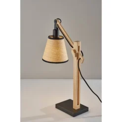 Walden Natural Wood Table Lamp Black - Adesso -Adesso Shop GUEST 934a5da6 f3fd 49f5 a3a2 22dad57b0904