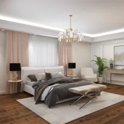 Crystal Table Lamp With Drum Shade Gold - Olivia & May -Adesso Shop GUEST 954804ab ce0c 474a 9310 31123b47f4ad