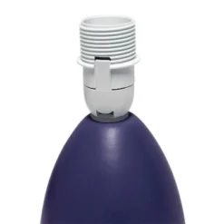 9.45" 2pk Petite Ceramic Oblong Bedside Table Desk Lamps With Matching Tapered Drum Shade Blue - Creekwood Home -Adesso Shop GUEST 975f5d86 3e79 4507 8ae5 61da0aea5ad5