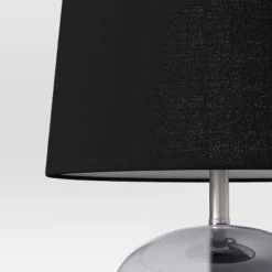 Smoked Glass Table Lamp Black (Includes LED Light Bulb) - Threshold™ -Adesso Shop GUEST 98601f77 85c9 4f8f 8da7 81ac1ada24e3