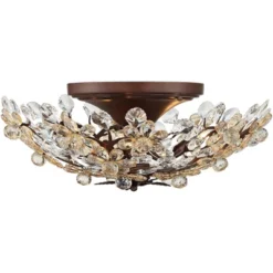Vienna Full Spectrum Blooms Vintage Ceiling Light Semi Flush Mount Fixture 21" Wide Weathered Brown 5-Light For Bedroom Kitchen Living Room Hallway 9 Vienna Full Spectrum Blooms Vintage Ceiling Light Semi Flush Mount Fixture 21" Wide Weathered Brown 5-Light For Bedroom Kitchen Living Room Hallway -Adesso Shop GUEST 98f323ee b996 48c0 9fef 41a6407b0acd