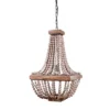 Wood/Metal Framed Chandelier With Wood Bead Draping Cream - Storied Home -Adesso Shop GUEST 99fab60c 9b94 4c78 bb6b 7e22c7bf0b74