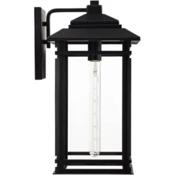 John Timberland North House Mission Outdoor Wall Light Fixture Matte Black Metal 19" Clear Glass For Post Exterior Barn Deck House Porch Yard Patio -Adesso Shop GUEST 9be3aa87 16ba 4092 91d5 19e3f94acc83