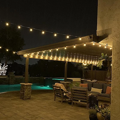 Novelty Lights Warm White LED G40 Globe Plastic Shatterproof Outdoor Patio String Lights 4 Novelty Lights Warm White LED G40 Globe Plastic Shatterproof Outdoor Patio String Lights - Image 2